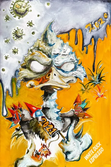 January 2021 sticker by Damien Stuck