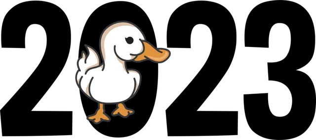 January 2023 sticker by White Duck Espresso