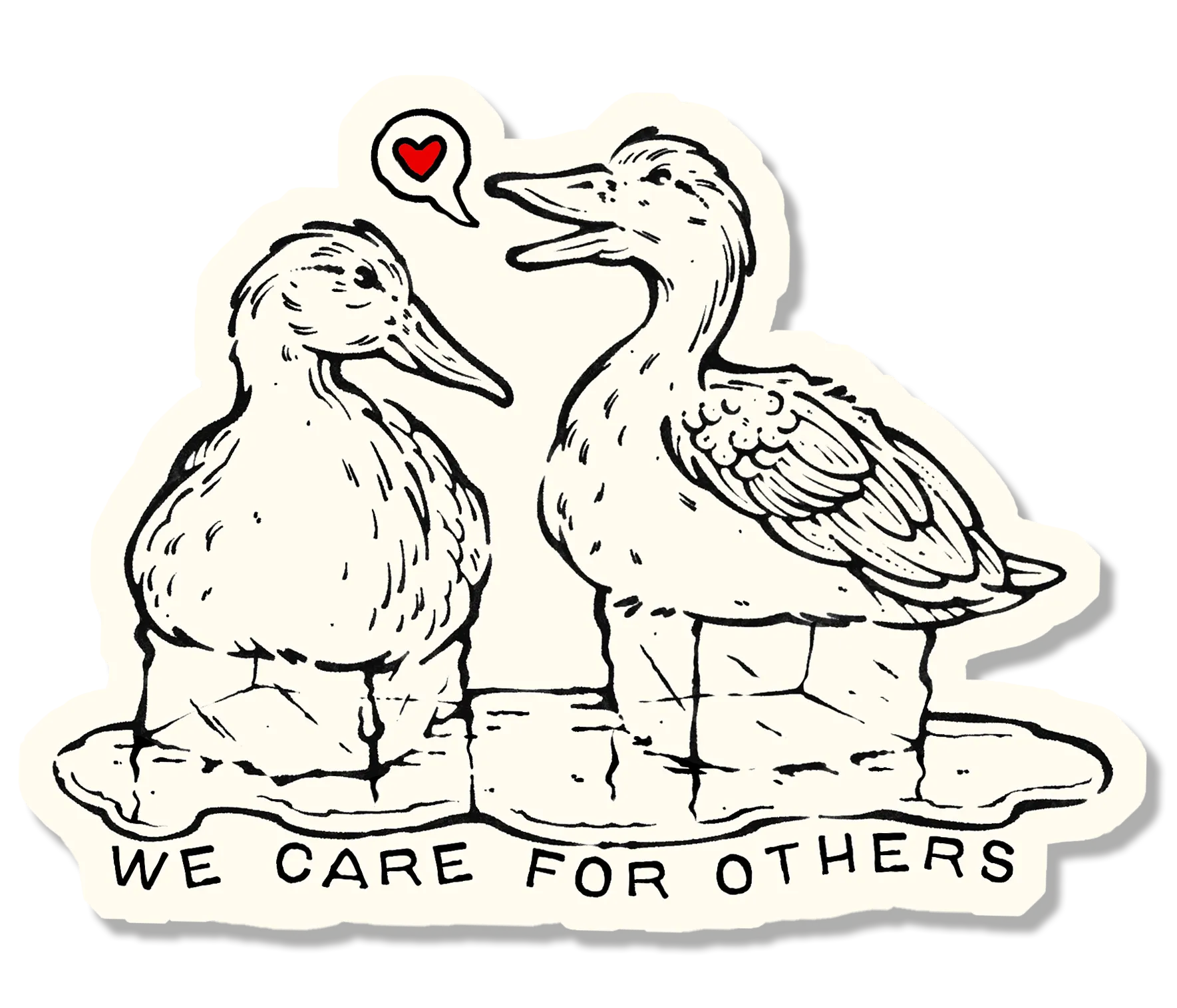 July White Duck Espresso sticker