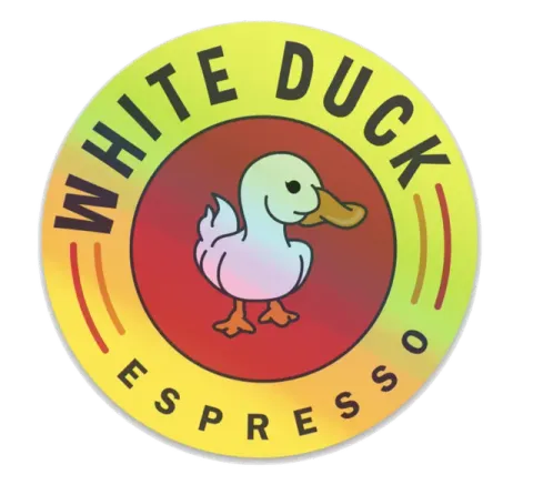 September 2021 sticker by White Duck Espresso