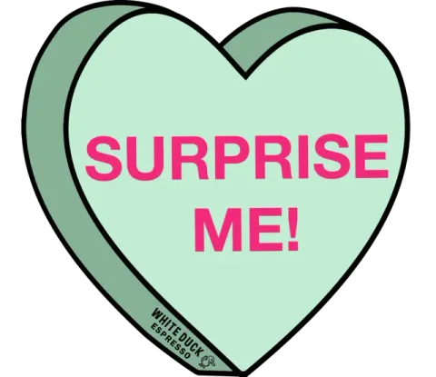 February 2022 sticker by White Duck Espresso