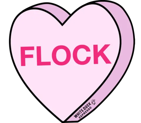 February 2022 sticker by White Duck Espresso