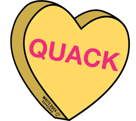 February 2022 sticker by White Duck Espresso