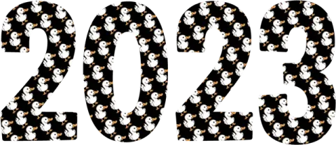 January 2023 sticker by White Duck Espresso